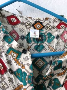 Patterned Ethnic Dress