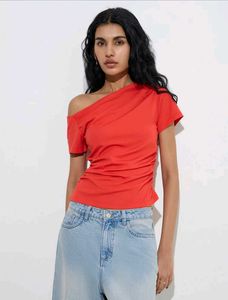 Chic Red Off-Shoulder Top