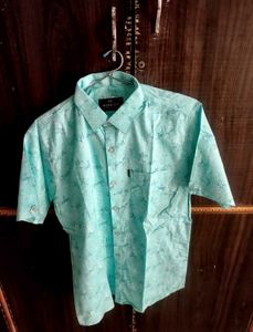 Stylish Green Printed Shirt