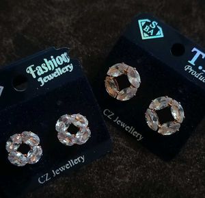 2 Pair Ad Earrings