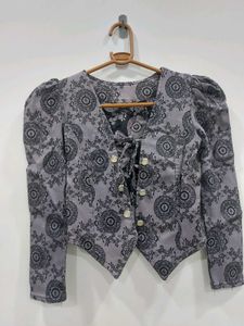 Patterned Grey Jacket