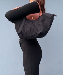 Authentic Long Champ Black Handbag