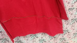 Red winter ❄️ wear Designer top