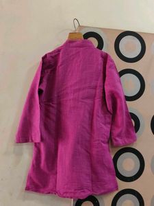 Pink Cotton Kurta