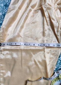 Cream/Pearl Tissue Mix XL kurta Pant Dupatta Set
