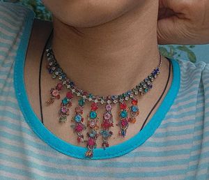 Sparkling Rhinestone Statement Necklace