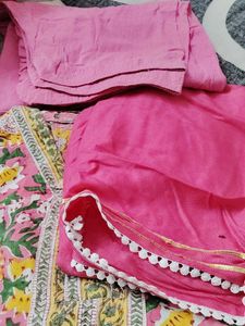 Stand Collar Style Kurta With Salwar