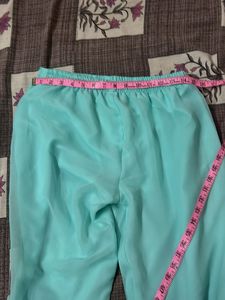 Women Cyan Kurta Set And Duppta