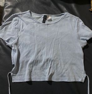 H&m Crop Back Tie Top