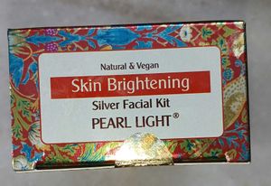 Skin brightening silver facial kit