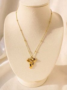Price Drop❗️bow infinity pendant anti tarnish