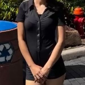 Black Romper Playsuit