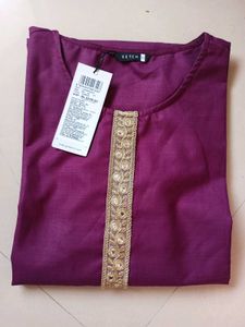 KETCH COTTON SILK KURTI SET For Women