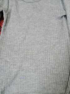 Gray Striped Leggings and shirt for kids