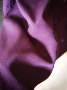 Purple Button-Down Blouse