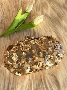 Sequin Embellished Wedding Clutch