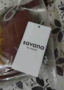 SAVANA Red Solid Shoulder Bag