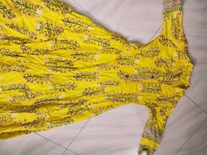 Yellow Floral Kurta