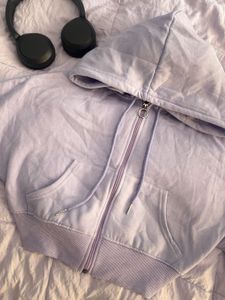Lilac Zip-Up Hoodie