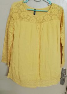 Yellow Lace Top