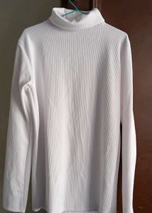 ✨White High-Neck–Soft, Elegant &amp; Winter-Perfect