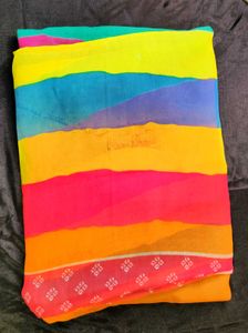 Multicolored Georgette Saree