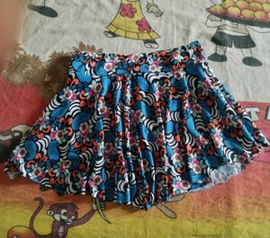 Floral Skirt with Inner Shorts Attached