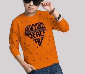 Boys Typography, Printed  Cotton Blend Regular Tsh