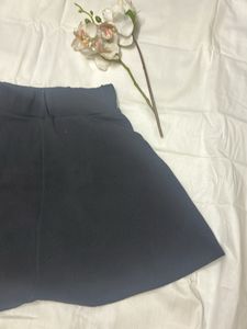 Black Skater Skirt Shein