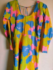 Colorful Patterned Maxi Dress