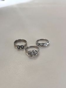 Silver Ring Set - 3 Piece