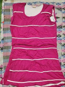 Pink Sleeveless Top