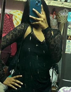 Black Lace Long Sleeve Top