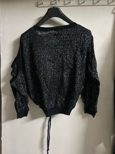 Stylish Black Long Sleeve Top