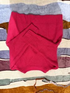 Stylish hot Pink Knit Cardigan