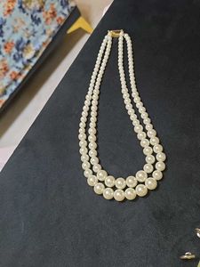 Double Layer White Pearl Mala