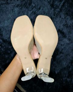 New Embellished Open Toe Heels