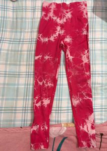 Pink Tie-Dye Leggings