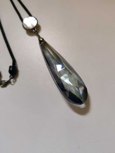 Teardrop Crystal Pendant Necklace