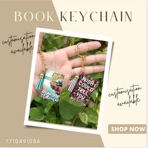 Book Keychains (Customisation Available)