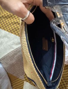 Tagged Tommy Hilfiger Natural Woven Shoulder Bag