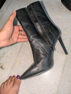 pencil heel boots