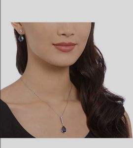 Swarovski Vintage Blue Necklace Set