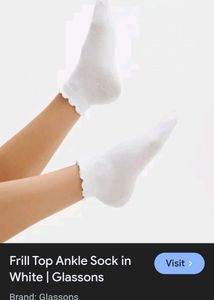 Beautiful White Western Socks.