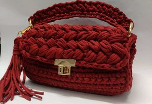 Crochet Hand Bag Totally New