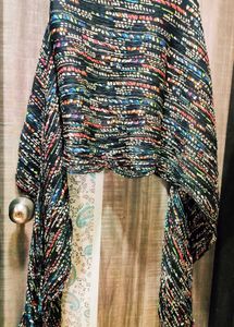 Crushed Cotton Multicolour Dupatta