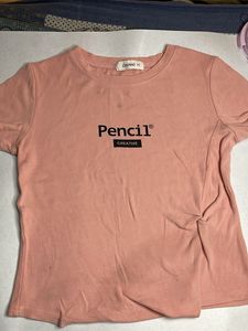 peach T-shirt