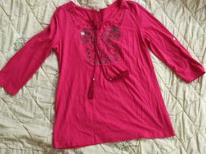 BARE Pale Reddish Pink Color Top In Size M
