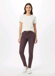 Burgundy Denim Jeans