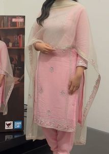 Elegant Pink Embroidered Salwar Suit
